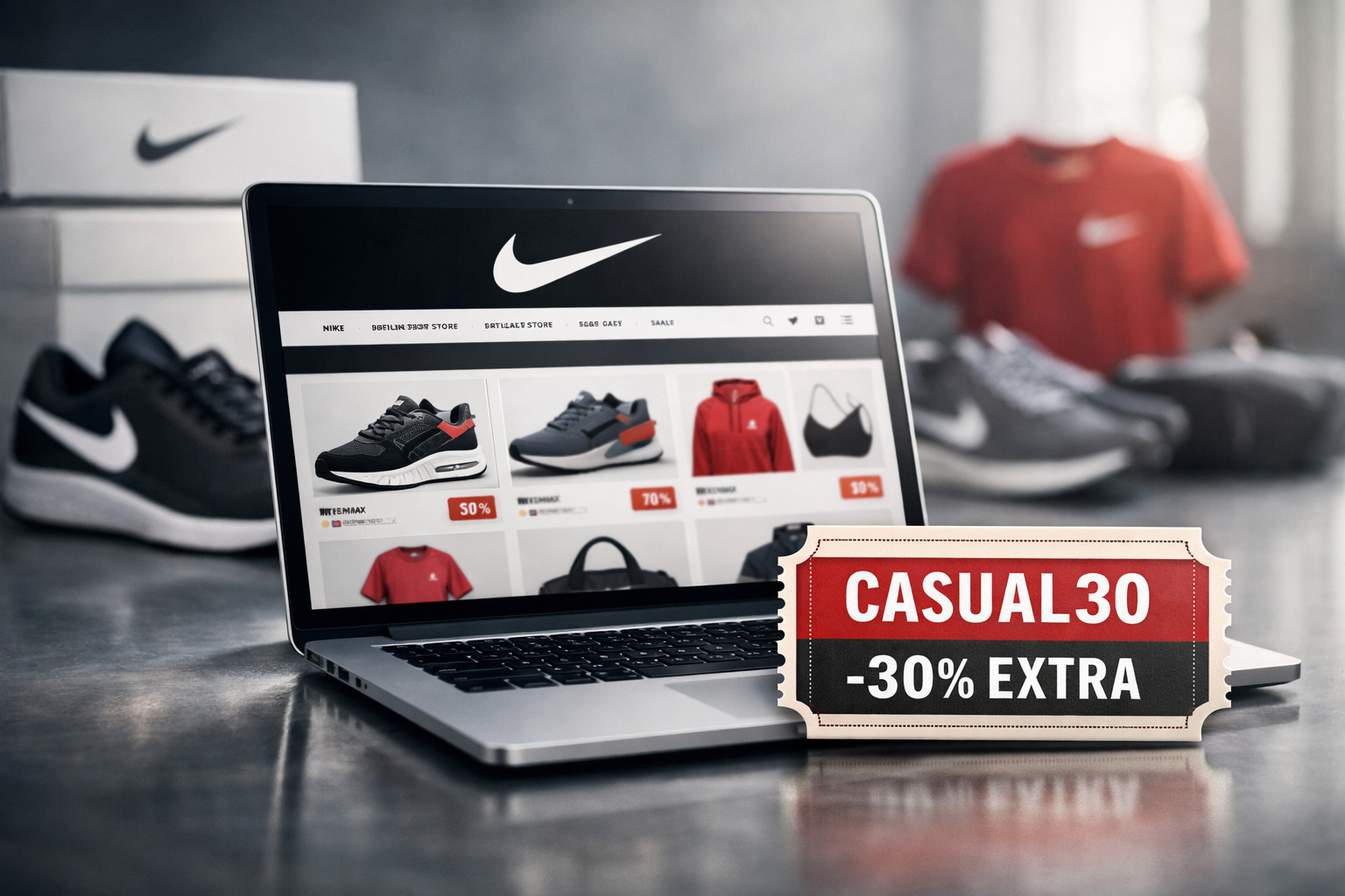 Nike libera até 46% OFF no site oficial com cupom extra de 30% em itens selecionados