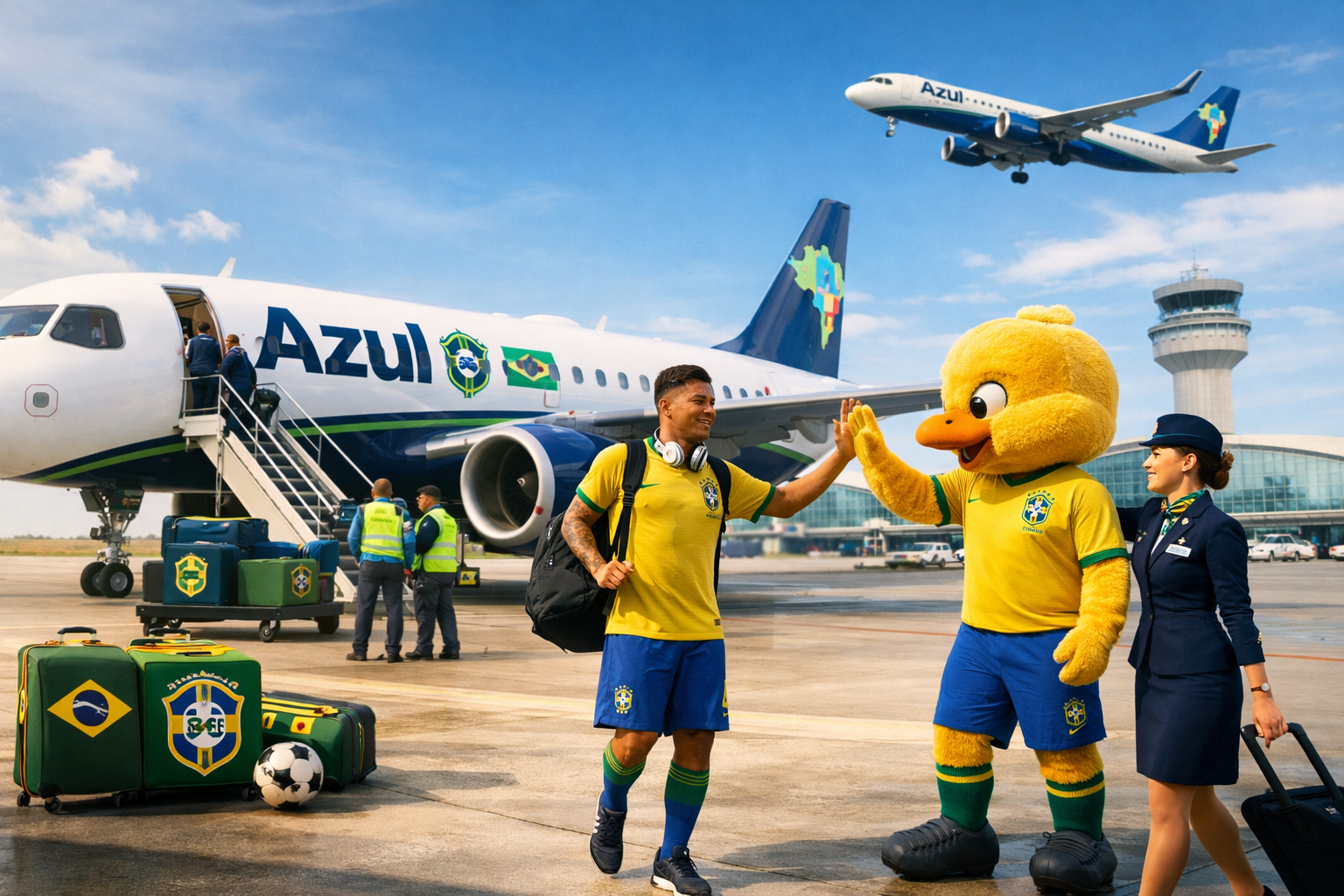 Azul fecha parceria com a CBF e será a companhia aérea oficial das Seleções Brasileiras até 2030